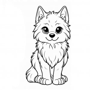 Wolf coloring page - picture 28