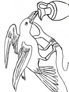 Crow coloring page - picture 30
