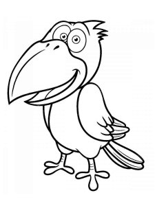Crow coloring page - picture 13