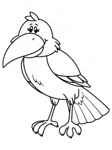 Crow coloring page - picture 14