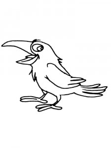 Crow coloring page - picture 15