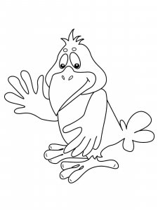 Crow coloring page - picture 3