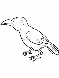 Crow coloring page - picture 5