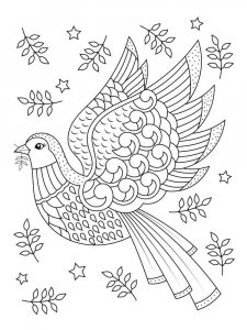 Dove coloring page - picture 17