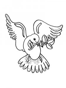 Dove coloring page - picture 27