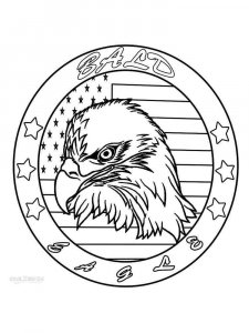 Eagle coloring page - picture 8