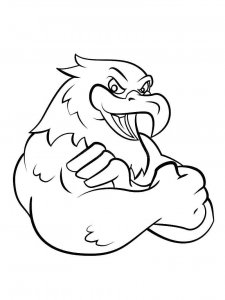 Eagle coloring page - picture 41