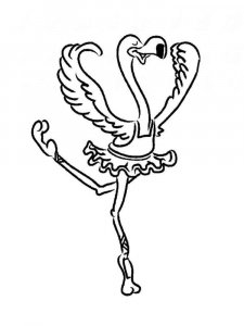 Flamingo coloring page - picture 2