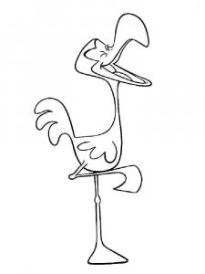 Flamingo coloring page - picture 4