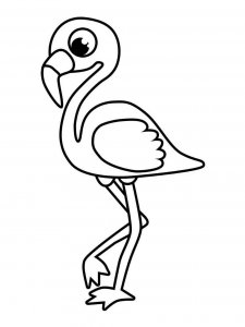 Flamingo coloring page - picture 36