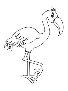 Flamingo coloring page - picture 41
