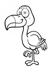 Flamingo coloring page - picture 25