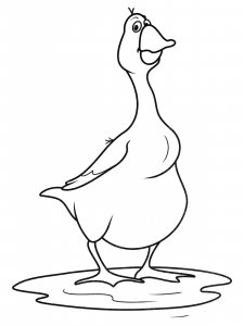 Goose coloring page - picture 25