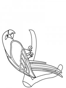 Macaw coloring page - picture 10