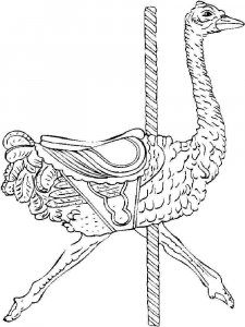Ostrich coloring page - picture 18
