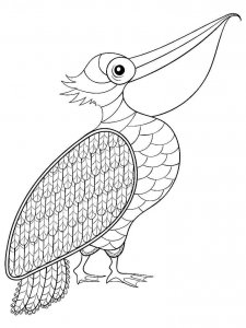 Pelican coloring page - picture 23