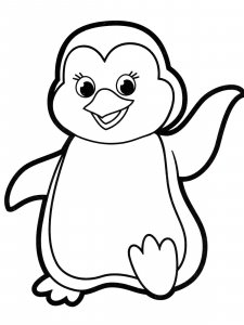 Penguin coloring page 19 - Free printable