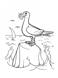 Seagull coloring page 5 - Free printable