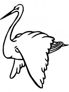 Stork coloring page 13 - Free printable