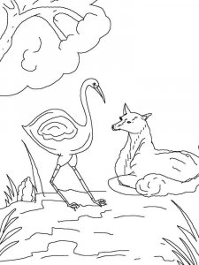 Stork coloring page 14 - Free printable
