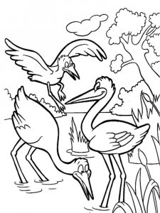 Stork coloring page 5 - Free printable