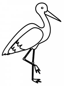Stork coloring page 18 - Free printable