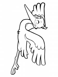 Stork coloring page 19 - Free printable