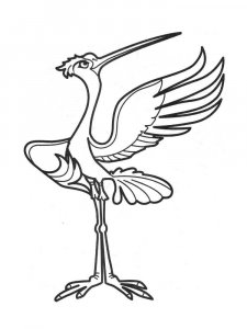 Stork coloring page 20 - Free printable