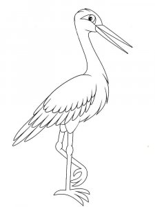 Stork coloring page 21 - Free printable
