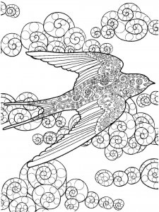 Swallow coloring page 17 - Free printable