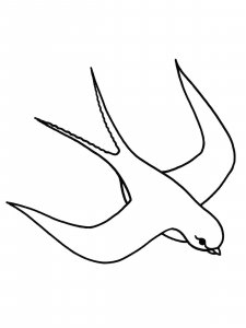 Swallow coloring page 18 - Free printable