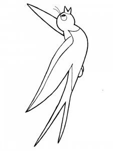 Swallow coloring page 22 - Free printable