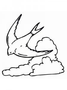 Swallow coloring page 15 - Free printable