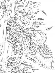 Swan coloring page 18 - Free printable