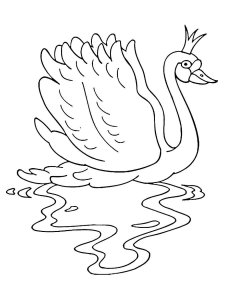Swan coloring page 21 - Free printable