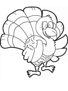 Turkey coloring page 25 - Free printable