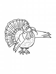 Turkey coloring page 27 - Free printable