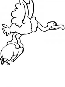 Vulture coloring page 15 - Free printable