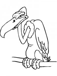 Vulture coloring page 22 - Free printable