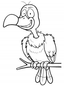 Vulture coloring page 11 - Free printable