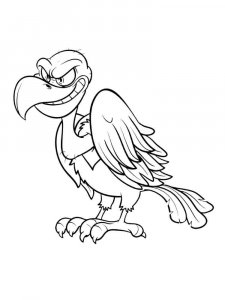 Vulture coloring page 12 - Free printable