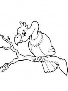 Vulture coloring page 2 - Free printable