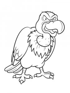 Vulture coloring page 3 - Free printable