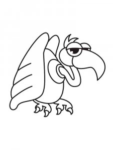 Vulture coloring page 4 - Free printable