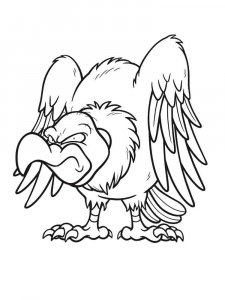 Vulture coloring page 5 - Free printable