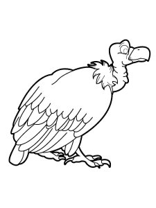 Vulture coloring page 7 - Free printable