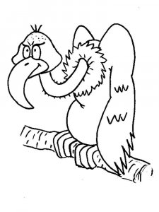 Vulture coloring page 8 - Free printable