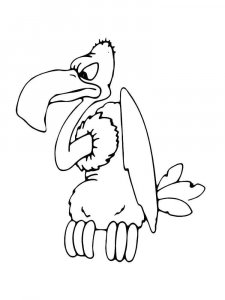 Vulture coloring page 9 - Free printable