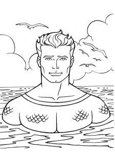 Aquaman coloring page 23 - Free printable