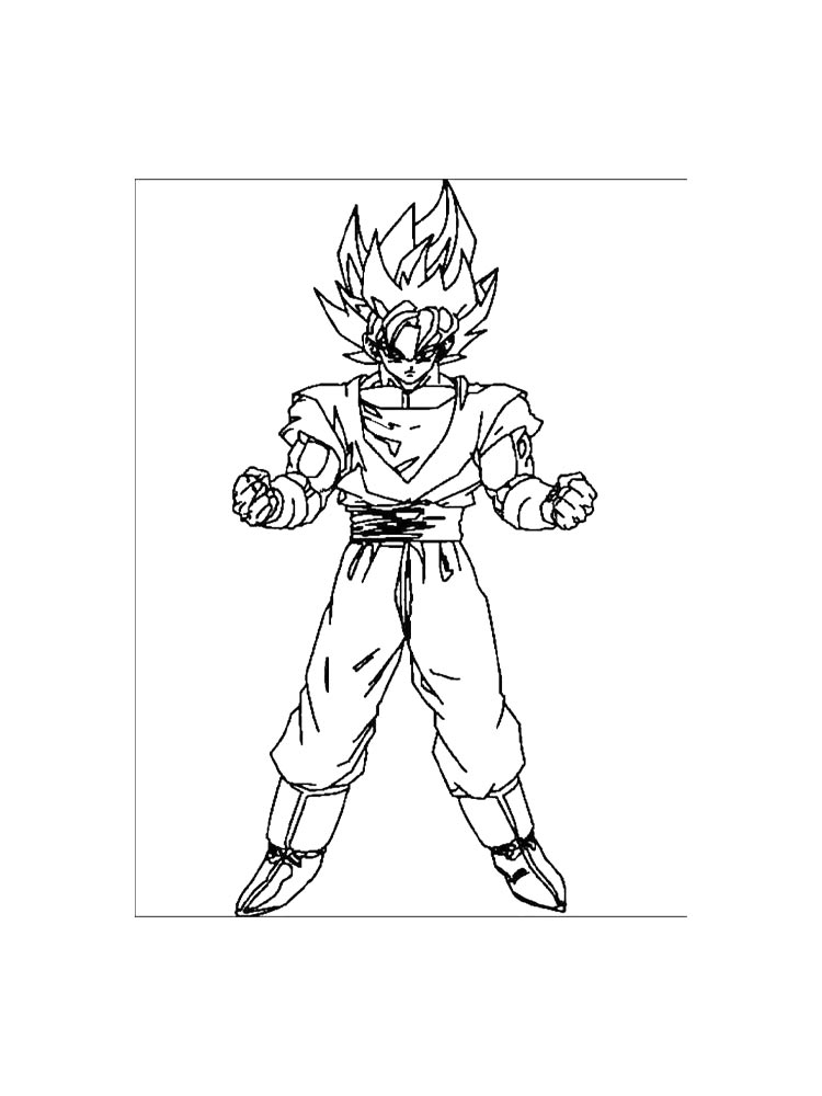 Dragon Ball Z coloring pages. Download and print Dragon Ball Z coloring